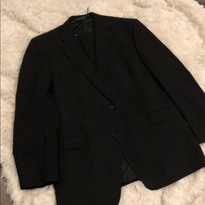 Daniel Cremieux Black Suit with ghost stripes 44R